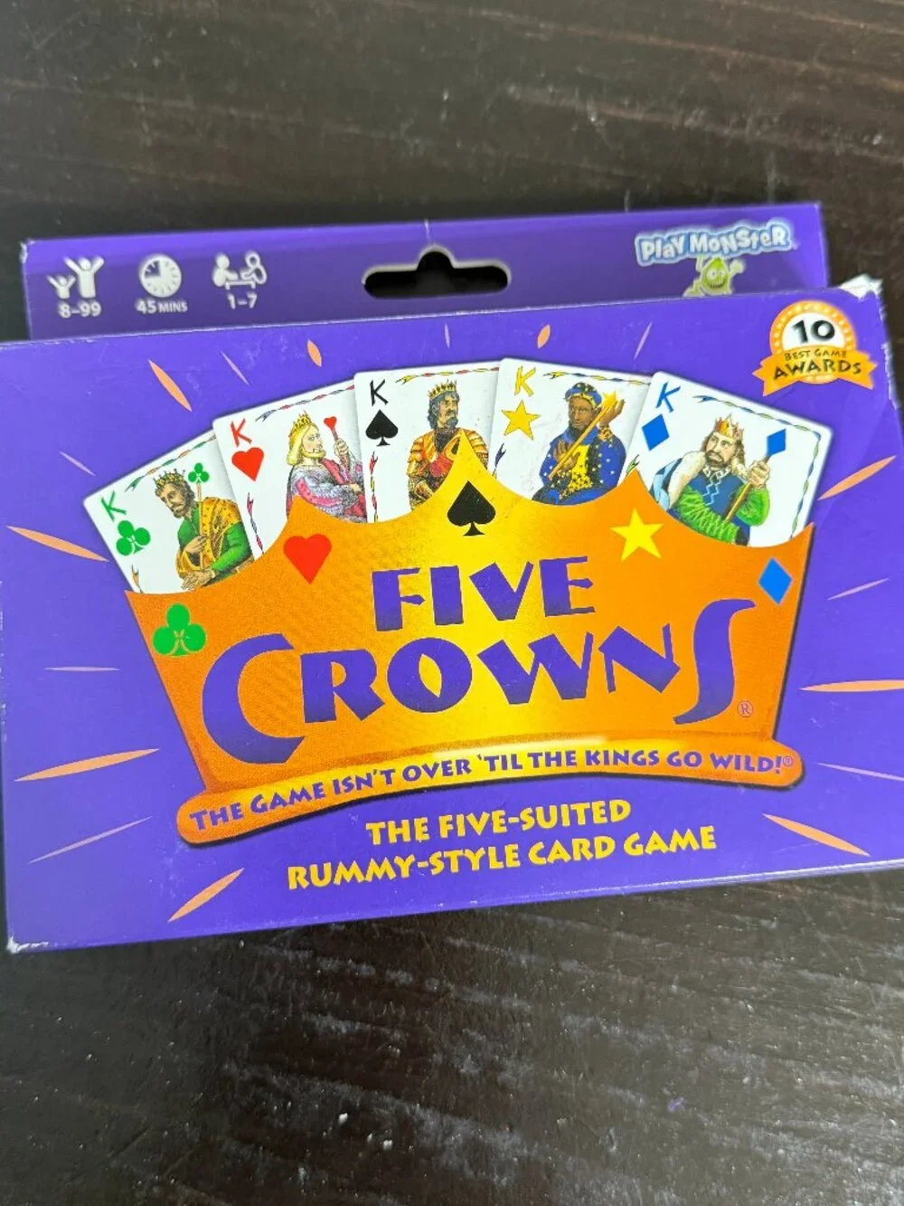 NEW Five Crowns Set Enterprises Game - Suited Rummy Style Playing Cards Set New